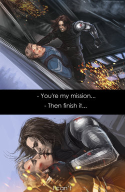 theantisocialdaydreamer:  Captain America: The Winter Soldier - My mission by maXKennedy I had to share this look at that artwork!