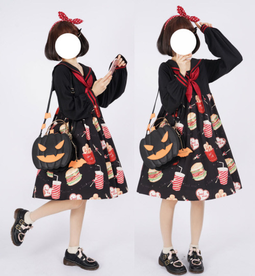 lolita-wardrobe: The Last 44 Morning Glory 【-Jack-o’-lantern-】 Lolita Bags◆ Shopping Link &