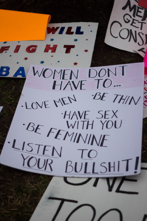 January 21st, 2017 || Philadelphia, PA.some of my favourite signs left around the parkway after the 