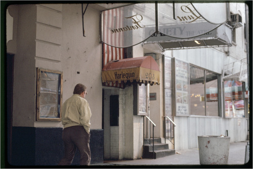 timessquareblue:W46th Street between Broadway and 8th AvenuesPhoto by Matt Weber, ca. 1987