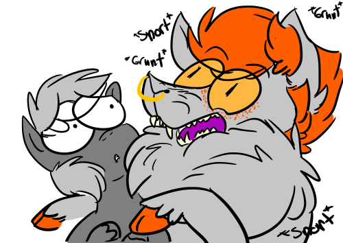 ask-vasara:  sexxi-bbz:  Sexxi will never realize his large friend really wants to hump him until he’s dead.–oh m y fucking god……  mod: Just wanted to reblog this here.  xD!