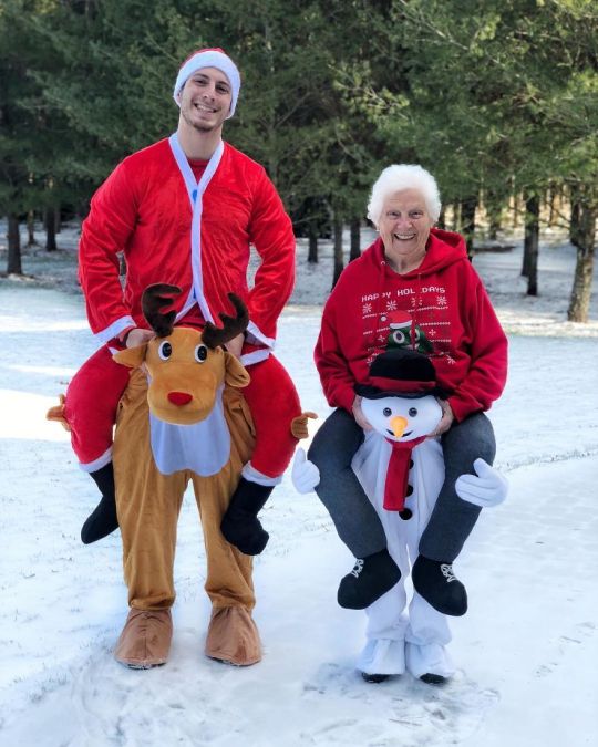 93 year old grandma cosplays with her grandson!!!