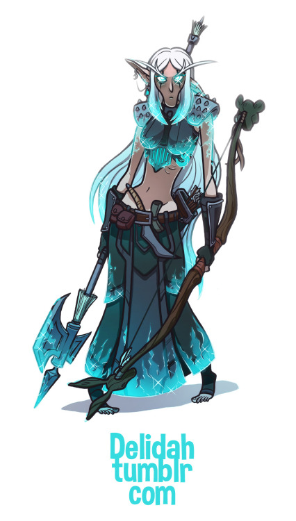 BASIC COMMISSION - (Commission info here)Seranita - Night Elf Death Knight