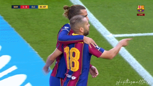 skipthesmalltalk:  Antoine Griezmann celebrates with teammates after scoring the