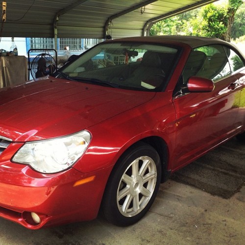 Daddy&rsquo;s #droptop #red #chrysler