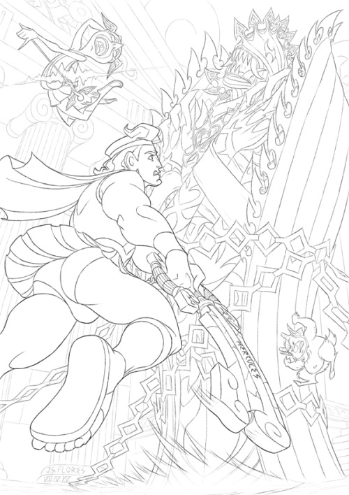 p2ndcumming:  sketchzoid:  In hindsight, I don’t know why I cleaned the lines this much as I plan to do a loose painting style. This is a sample in progress for the regular commission option, if I reopen it. The FFIX Blank piece was supposed to be