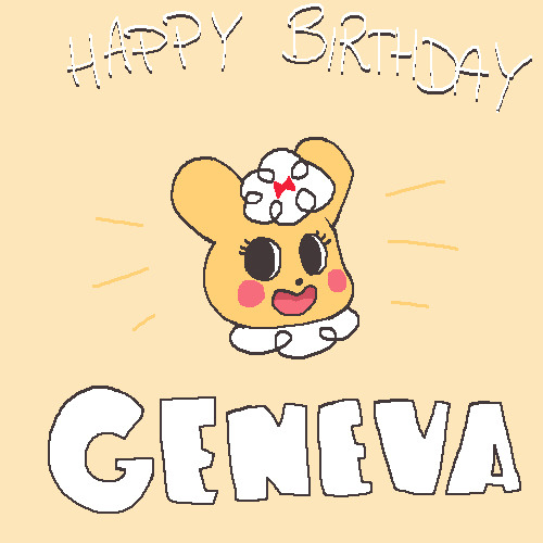 It&rsquo;s Drawed Goods&rsquo; Geneva&rsquo;s birthday!! It is a national holiday. Surpr
