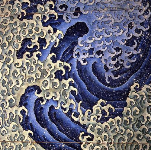 nobrashfestivity:  Katsushika Hokusai 葛飾 北斎, 七日夜,  Masculine Wave Feminine Wave Edo period (1615–1868)  more 