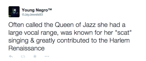 actjustly:Day 4 of #BlackHistoryYouDidntLearnInSchool - Ella FitzgeraldMy twitterElla Fitzgerald - S