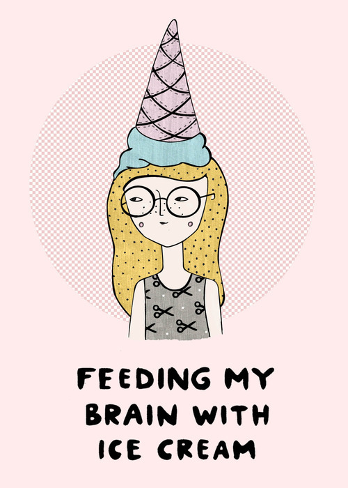 mydarling:  feeding my brain with ice cream // by melissa chaib