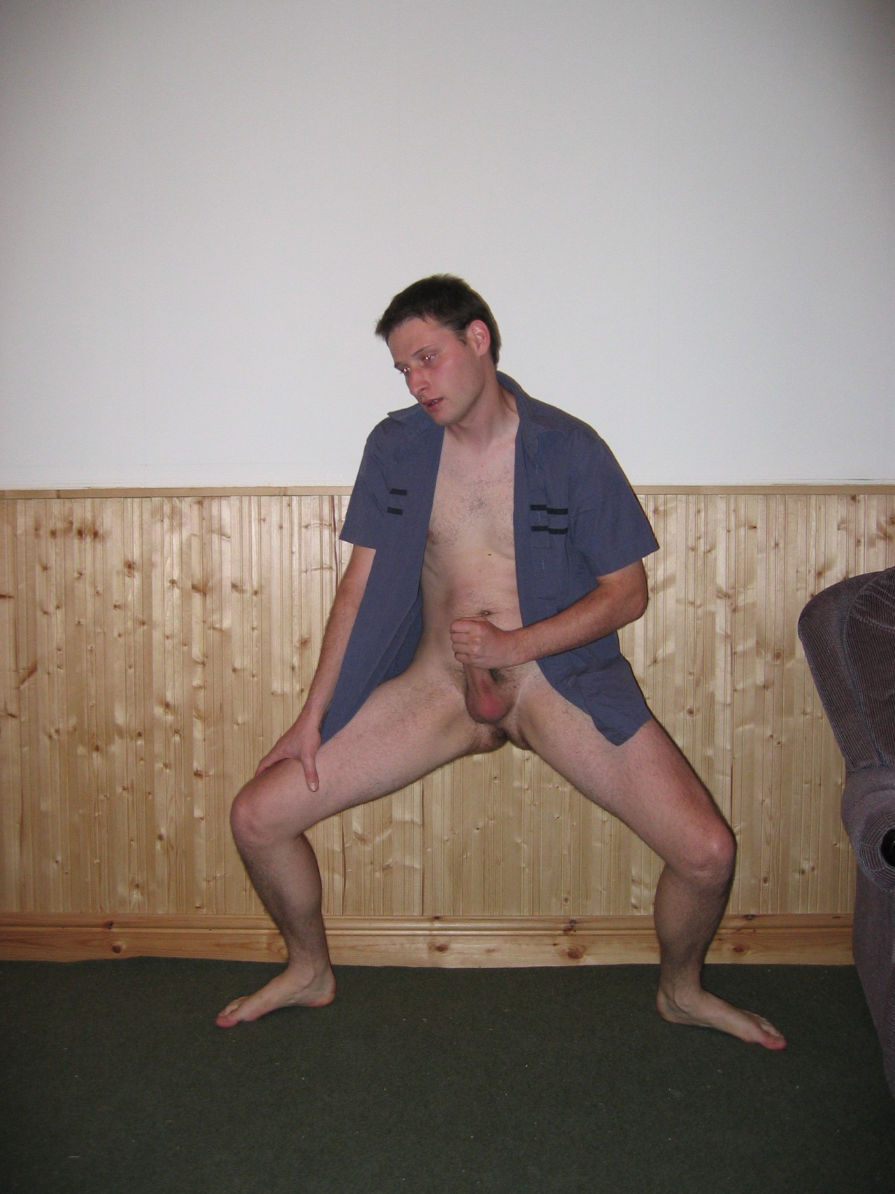 Enjoying his manhood&hellip;.