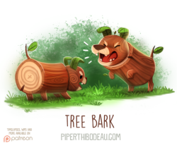 cryptid-creations: Daily Paint 1617. Tree