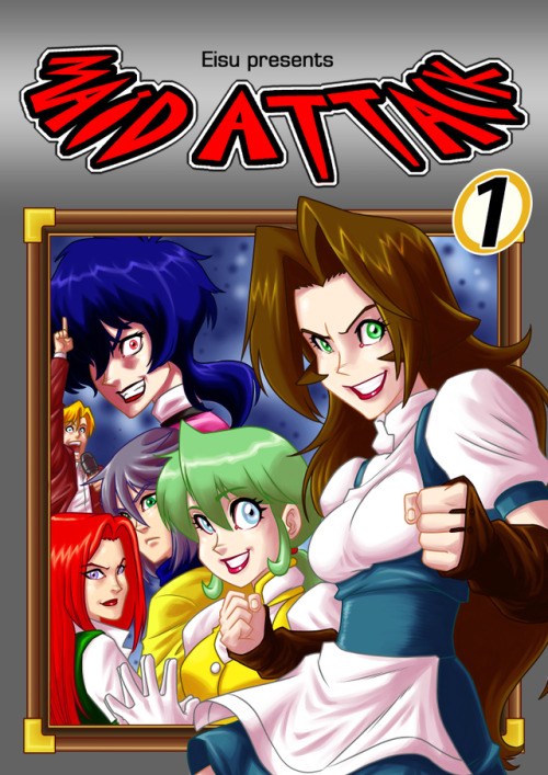 Yessss! I just got word that Maid Attack vol.1 is done printing and is in the binding process and I 