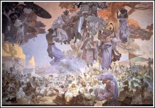 elijahkinchspector: No idea what’s going on in Alphonse Mucha’s “Slav Epic” 