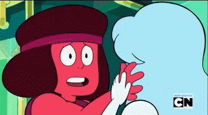 whatwouldtheindiansdo:  30 day SU meme: OTPs [¾] - Ruby/Sapphire“I’ve never had three eyes before…”“I’ve never had more than one! It was nice…”