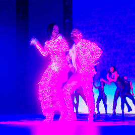 aubreysgifs:Drake performing Work with Rihanna at the 2016 Brit Awards