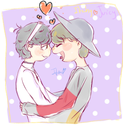 itsuhdesuh:  And a doodle of my favorite ship bcs you never have enough IchiJyushi in your life