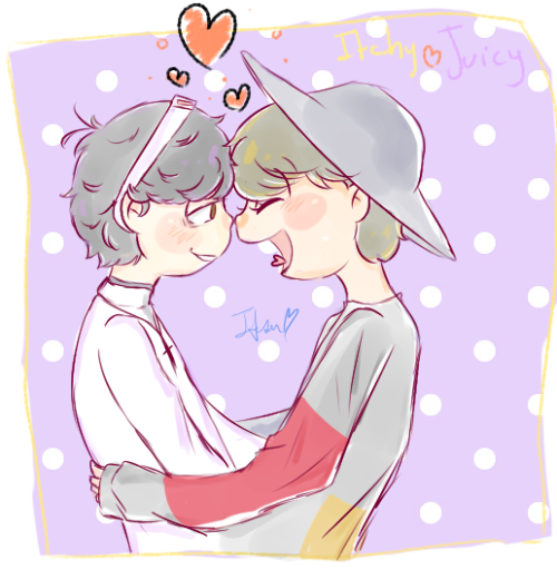 itsuhdesuh:  And a doodle of my favorite ship bcs you never have enough IchiJyushi in your life