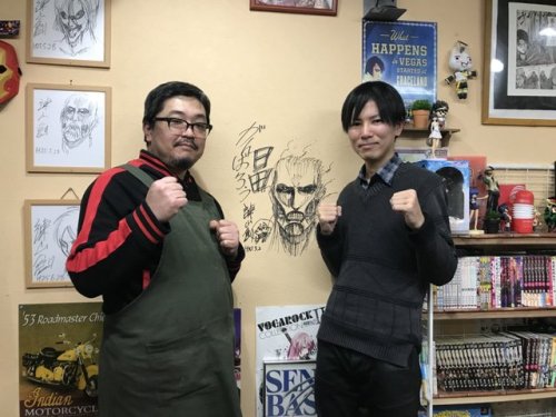 Porn photo snknews: Isayama Hajime Visits Local Anime
