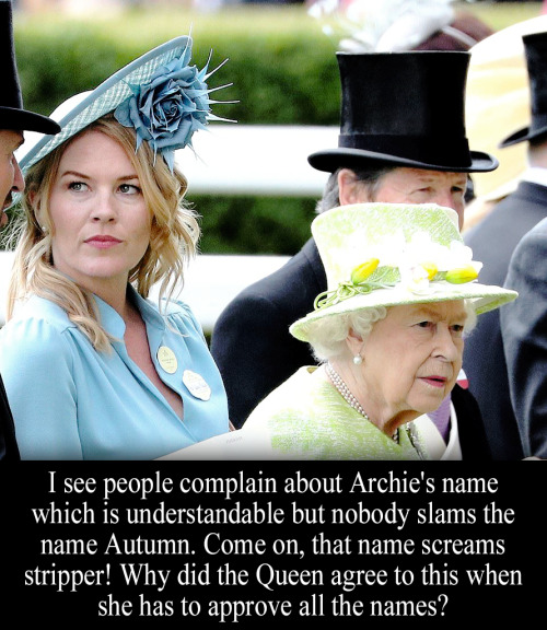 royal-confessions: “I see people complain about Archie’s name which is understandable but nobody sla