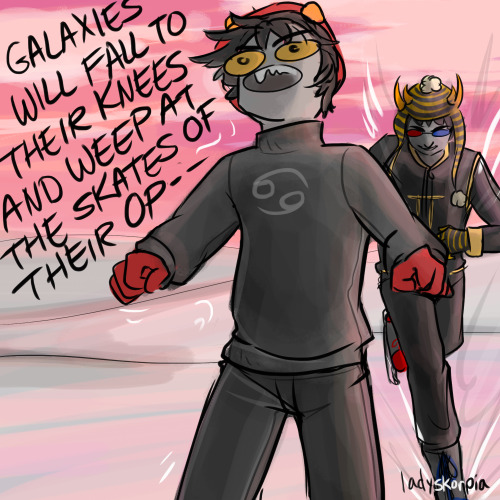 ladyskorpia:KARKAT: !@#$%^&KARKAT: WHAT THE ACTUAL FUCK, SHITWAD?!SOLLUX: *cough* 2uck…iit…Sollu