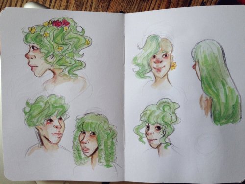 some poorly photographed watercolours from twitter