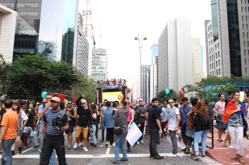 flyingcircusss:Some of the pictures me and my friends took at the Pride Parade 2016 in São Pa