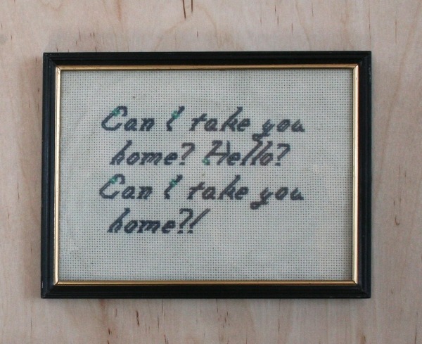 nyctaeus:  Elana Adler, ‘You Are My Duchess’, 2014 The artist embroiders men’s