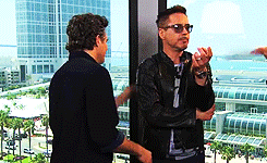 ruffaloon:  &ldquo;Is your friendship with Robert Downey Jr. in real life as