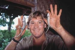 wildwesjames:               Today November 15 is international Steve Irwin Day  On this day we take time to remember a great man and my personal hero, Stephen Robert Irwin.     For someone with such a big and loud personality the one thing that