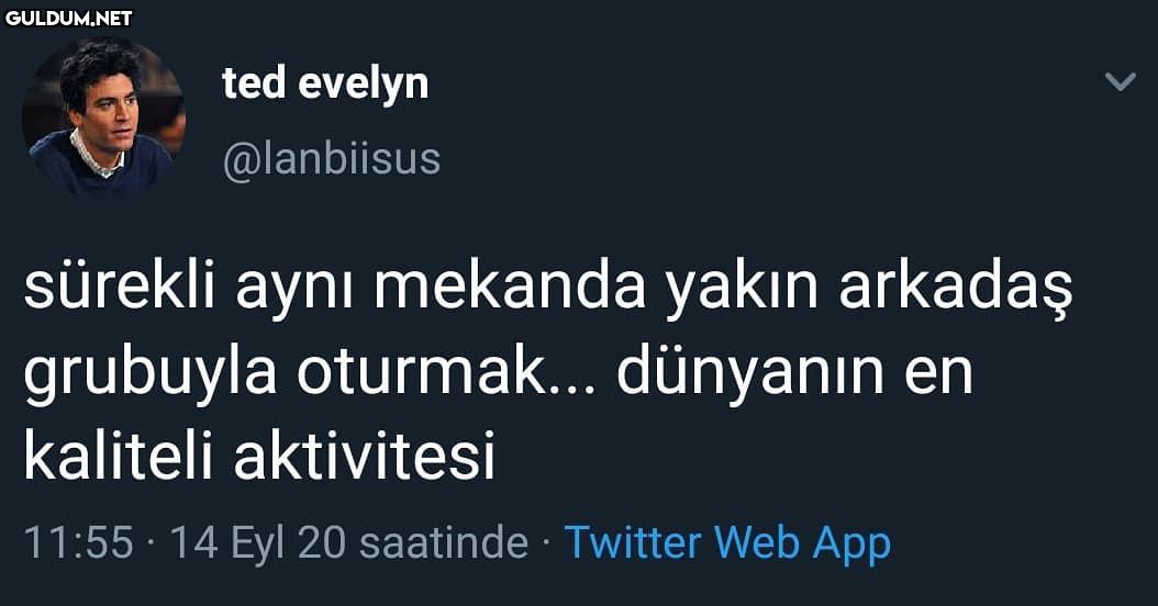 Kesinlikle ted evelyn...