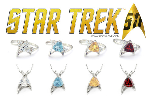 Star Trek 50th Anniversary Collector’s Edition Jewelry by RockLove Jewelry.​Designed and handcrafted