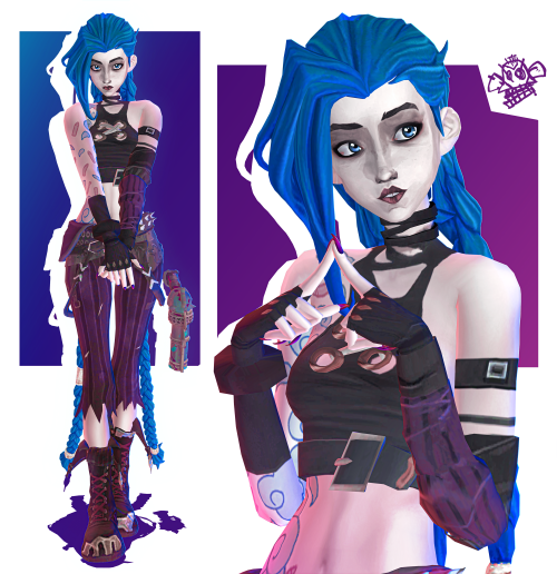 mucammo: ARCANE JINX (updated)I reworked Jinx because I wasn’t satisfied with her old version enough