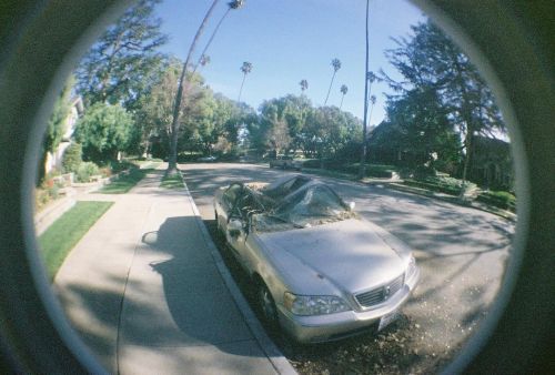 Smashed car - South Pasadena, CA (35mm film) - 2012 . . . #film #filmphotography #35mmfilm #35mmfilm