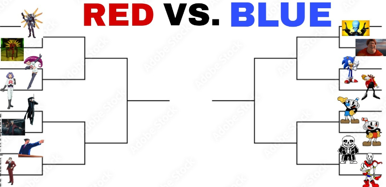 one-gay-bitch:
“WELCOME TO THE RED VS. BLUE CHARACTER TOURNAMENT. MEET YOU COMPETITORS
V1(Ultrakill)
V2(ultrakill)
Jessie Team Rocket(Pokemon
James Team Rocket(Pokemon)
Vergil (Devil May Cry)
Dante (Devil May Cry)
Phoenix Wright (Ace Attorney)
Miles...