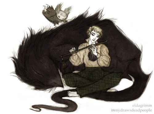 pilferingapples:eldagrimm:Jehan- Our summoner of magical beasts who is gentle and soft-spoken, but s