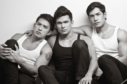 chinkoheartschinko:  Tom Rodriguez, Dennis Trillo & Victor Basa by Rxandy Capinpin for ‘The Philippine Star’