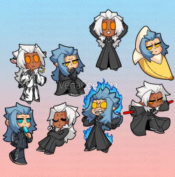 venacoeurva: Some Chibis Xemnas: x Saix: x -Please do not reupload/edit/use without proper credit, ask first please- 