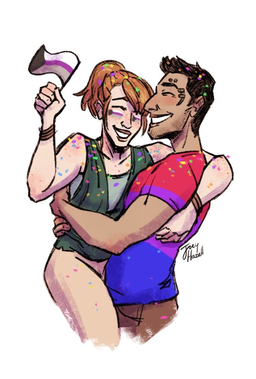 @greyias‘s SWTOR oc and Theron at pride!Like this? Check out my regular prices here!