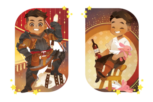 xfreischutz: i just realized i never actually posted these here krem / vivienne / cole charms! will 