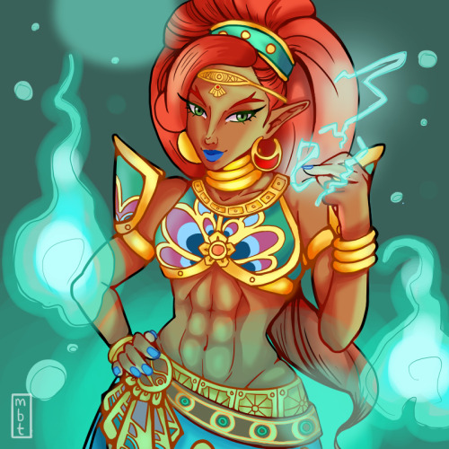 mangobxbbletea: i haven’t posted in ages so here’s a fanart of urbosa!