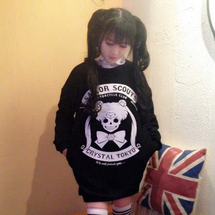 syndromestore:
“Harajuku Japanese Sailor Moon Skeleton Sweater
”
