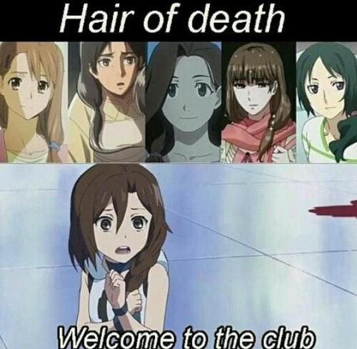 XD #anime#girl#hair#hairstyle#dead