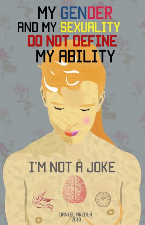 nosoytuchiste:I’m Not a Joke is a campaign spreading awareness for the LGBTI community through art a