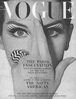hauteinnocence:  A vintage Vogue US cover from September 1964, back when the magazine was only 75 cents a copy. 