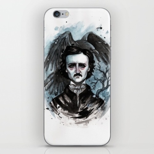 For Halloween king of horror Edgar Allan Poe in my shop society6.com/blackfury