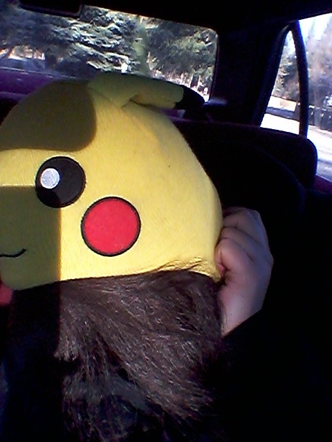 acidkittiegoddess:  Pussy glimpse booty and tits, all accompanied by Pikachu ;) ♥♥♥