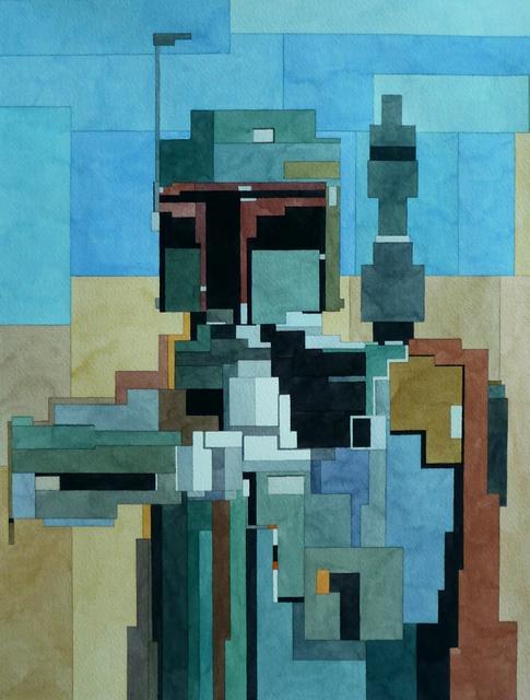 Boba Fett 8bit Painting by Adam Lister