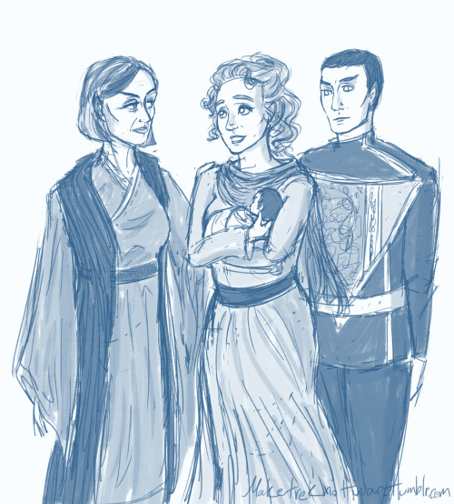 maketreknotwar:Headcanon: When T’pol learns about Sarek’s and Amanda’s relationship, she reaches out