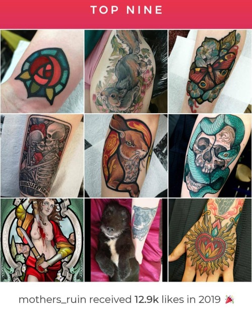 Top 9 of 2019. I’ve also worked on some sleeves that Ive really enjoyed too and some pieces I 